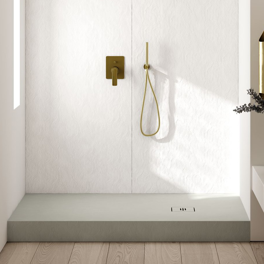 Schedline Nonlimits White Stone brodzik prostokątny 110x90 cm biały kamień 3ST.N1P-90110/B/ST-M1/B/ST