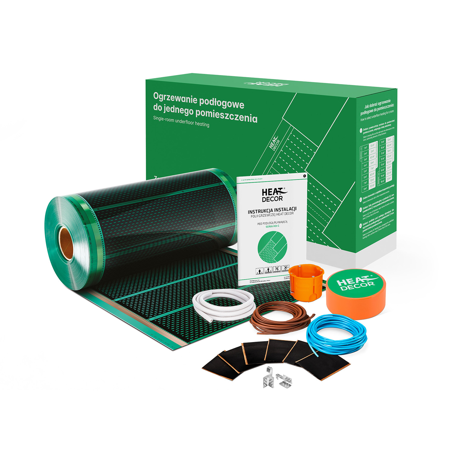 Heat Decor HD-G folia grzewcza 1 m2 140 W/m2 Z/GRN70/BT/BX/2