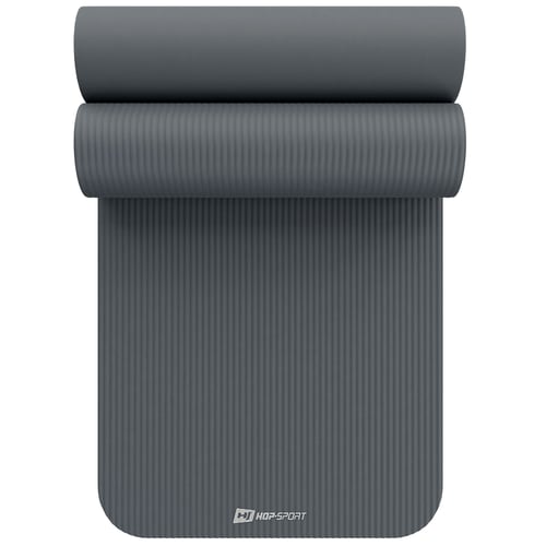 Mata fitness NBR 1cm - szara - 190x60 cm