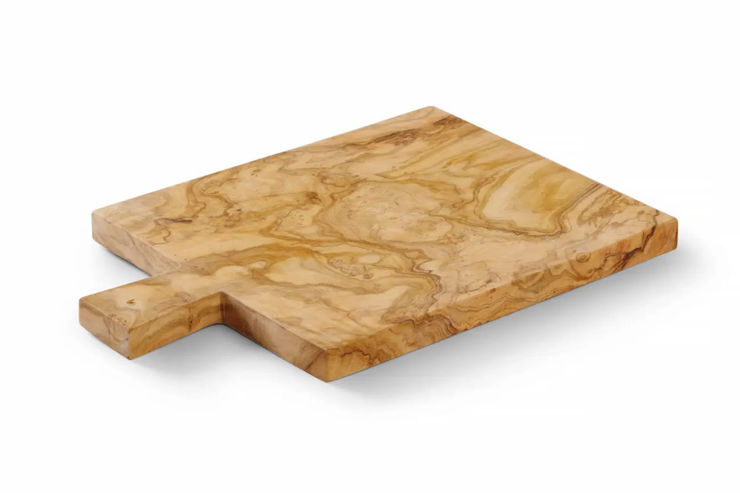 Deska do serwowania z uchwytem 34 x 23 cm z drewna oliwnego | 505427