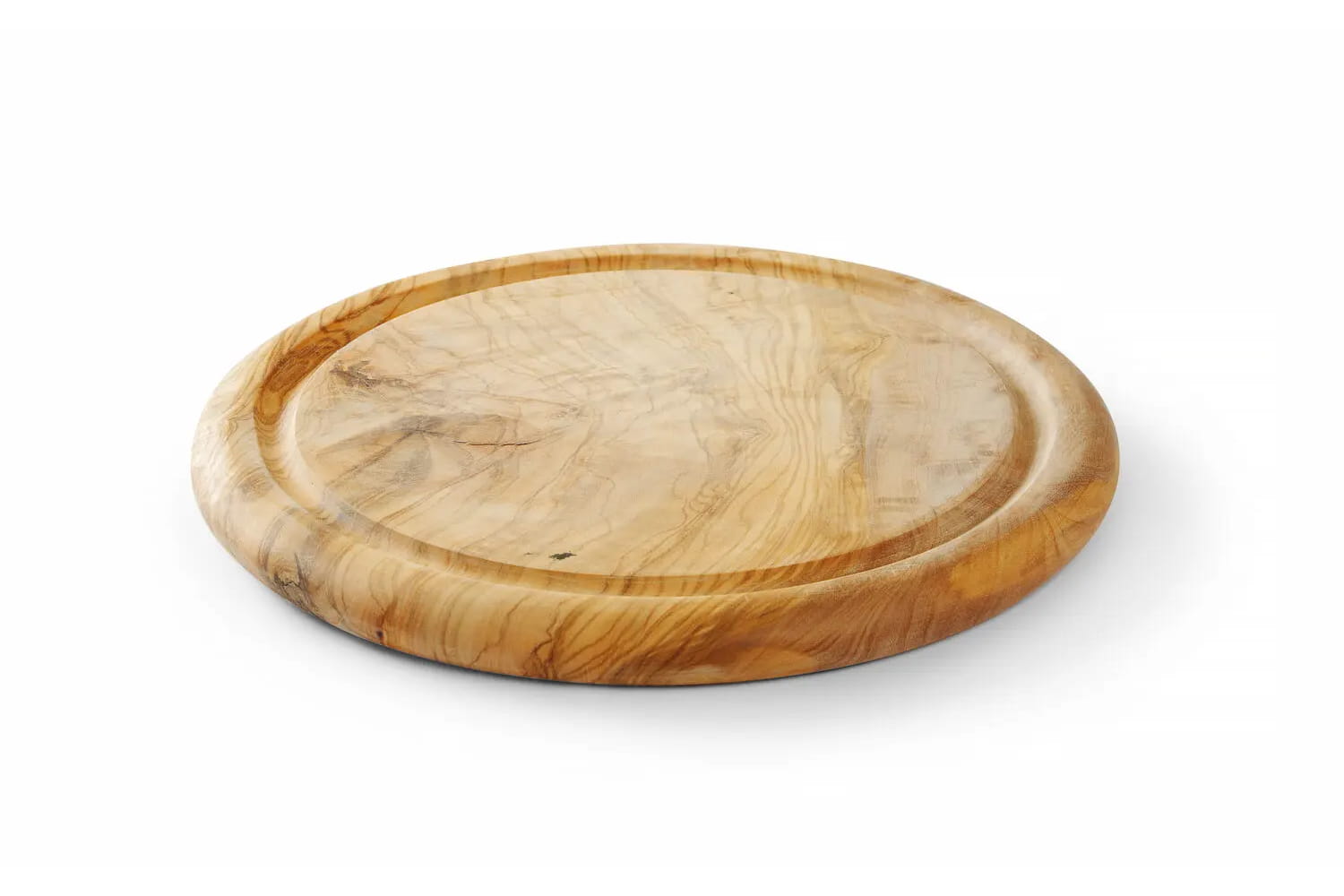 Deska do serwowania o średnicy 26 cm z drewna oliwnego | 505397