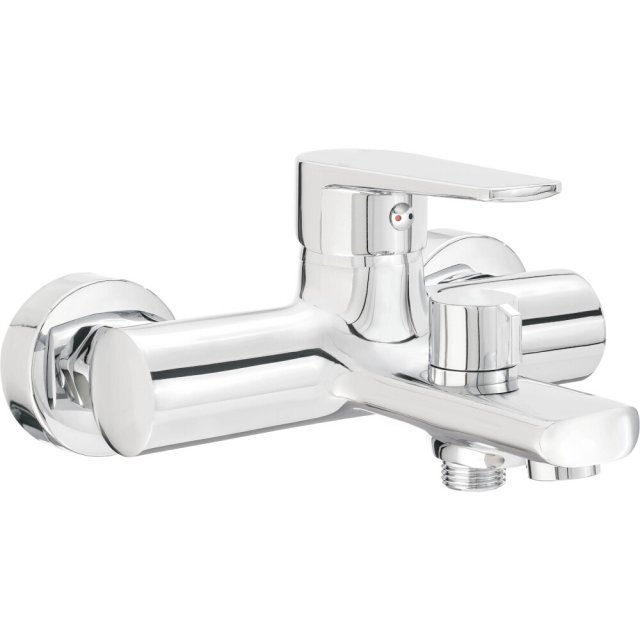 DEANTE Bateria wannowa ścienna TUBO chrom BUT_010M