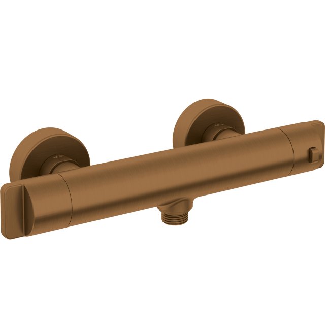 DEANTE Bateria wannowa ścienna THERM brąz szczotkowany termostatyczna