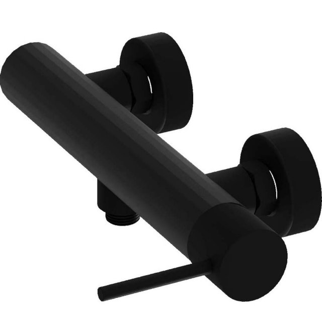 LAVITA Bateria prysznicowa ścienna ORION czarna matowa