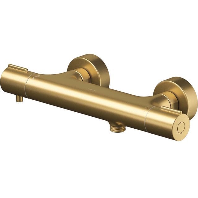 CERSANIT Bateria prysznicowa ścienna VIRGO termostatyczna, złota szcz