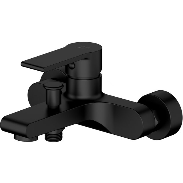 CERSANIT Bateria wannowo-prysznicowa ścienna VERSO czarna S1025-003