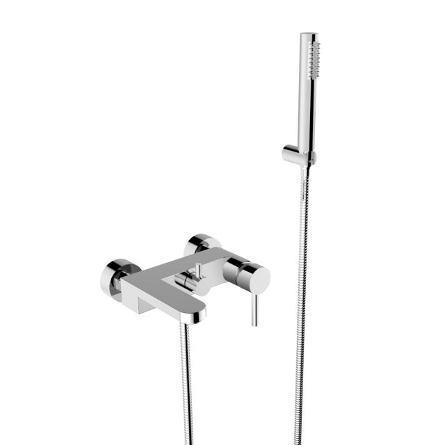 BESCO Bateria wannowa ścienna DECCO chrom BW-DS-CH