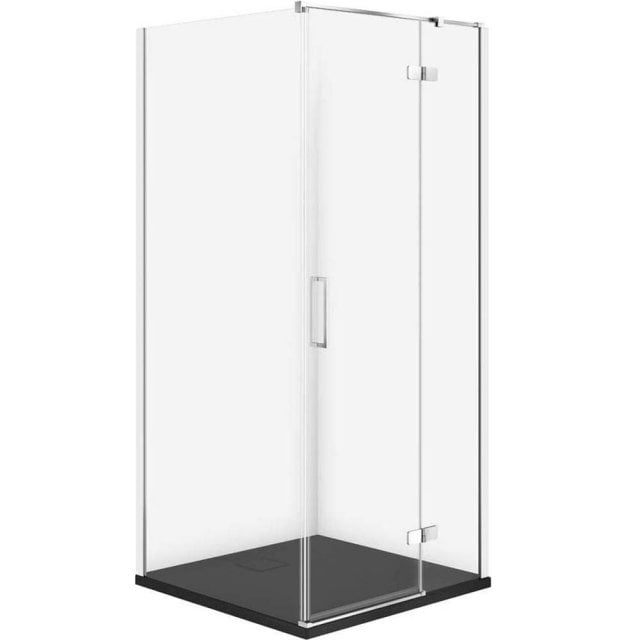 CERSANIT Kabina prysznicowa JOTA prawa chrom 80x80 z brodzikiem TAKO