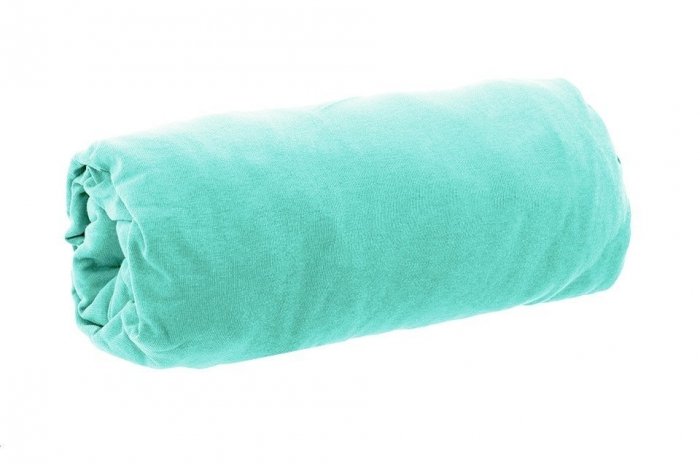 Prześcieradło jersey francuski 140x200 z gumką wz. Jasny Turkus