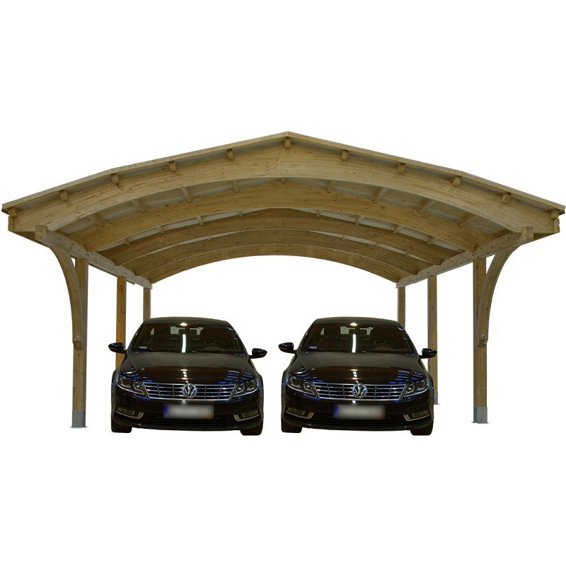 Wiata garażowa Nevada 2 dwustanowiskowa 615 x 606 cm