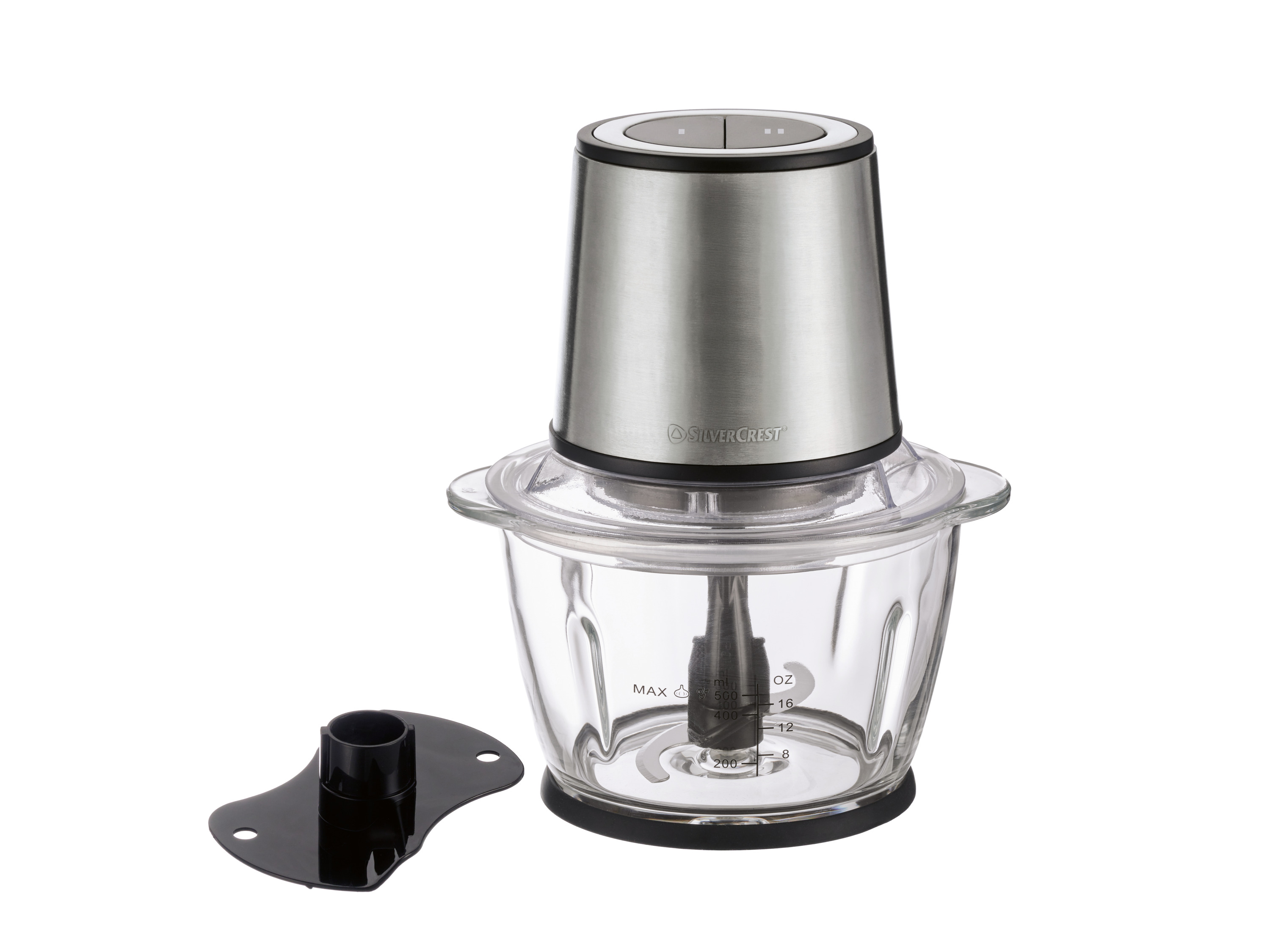 Silvercrest Rozdrabniacz uniwersalny, szklany 500 W Srebrny