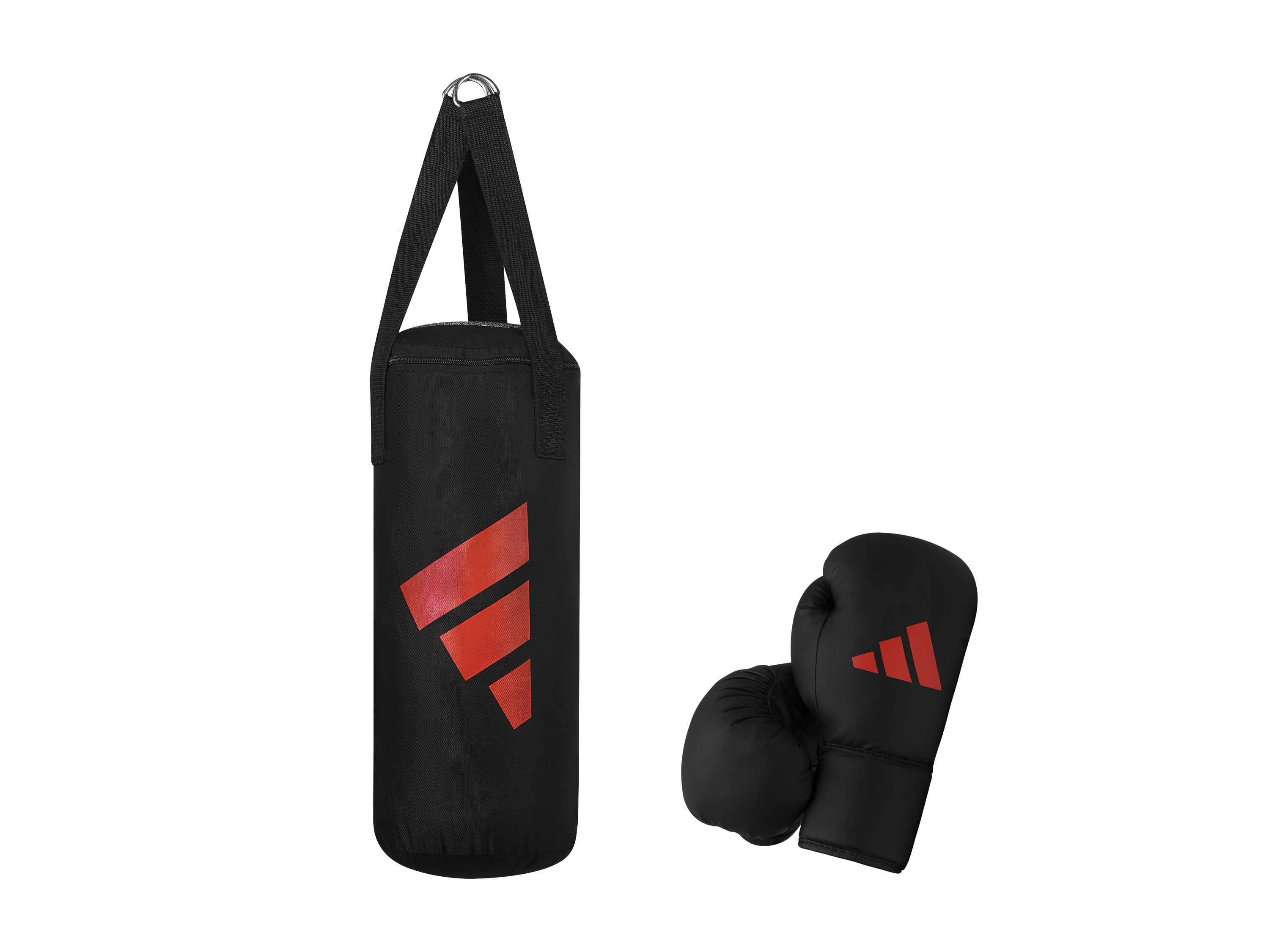 adidas Zestaw bokserski dla dzieci Junior Czarny/czerwony