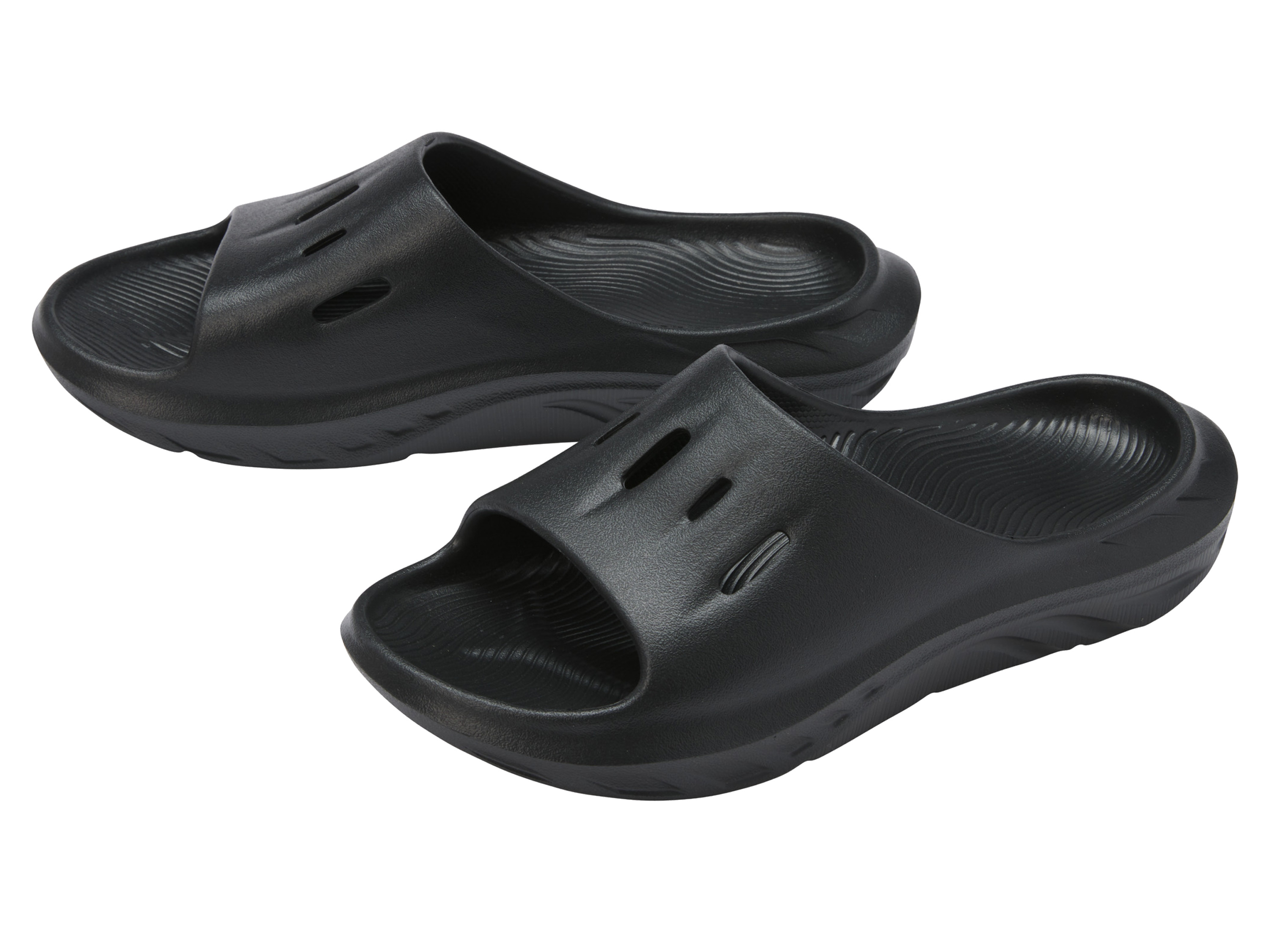 Crivit Klapki basenowe damskie / męskie Czarny, 45