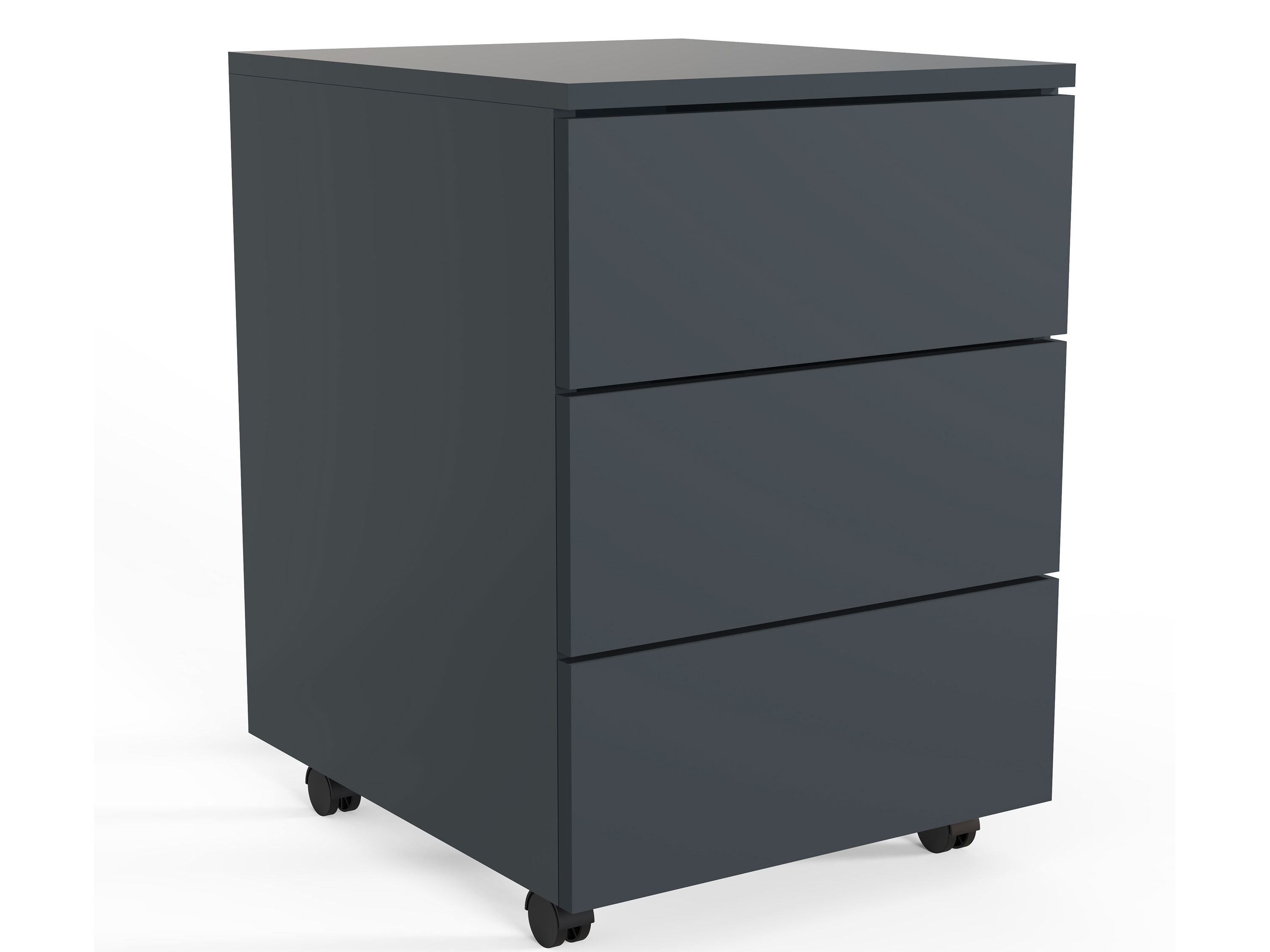 VCM Kontenerek na kółkach Dalosa, 45 cm Antracytowy, 3-Sb