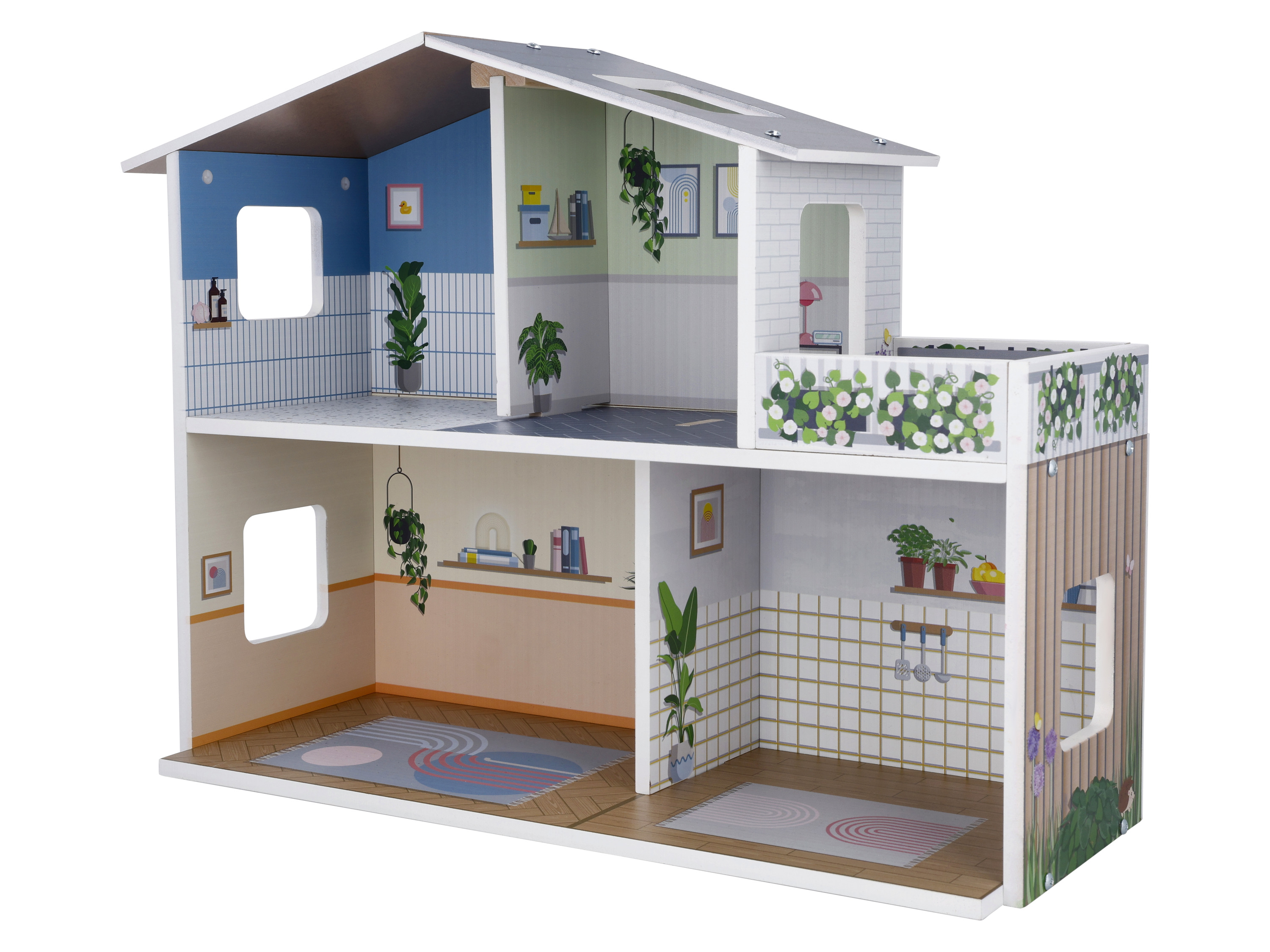 lupilu Drewniany domek dla lalek