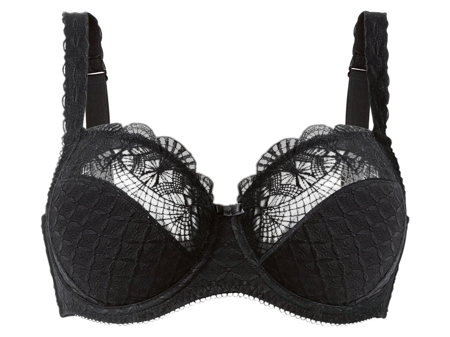 esmara Biustonosz damski z fiszbinami, XXL 85D, Czarny