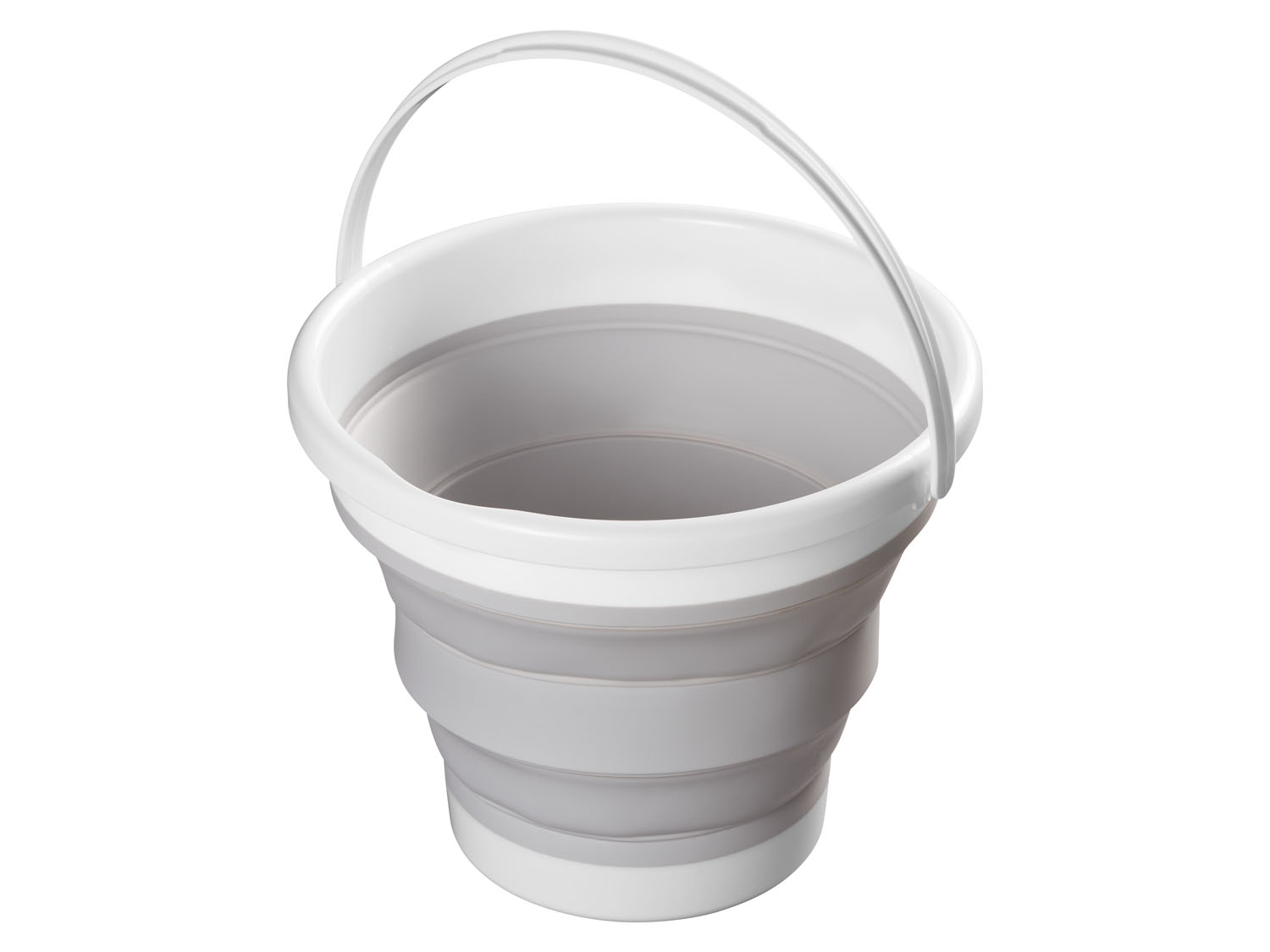 AquaPur Miska składana / Kosz składany / Wiadro składne Wiadro okrągłe, Szary