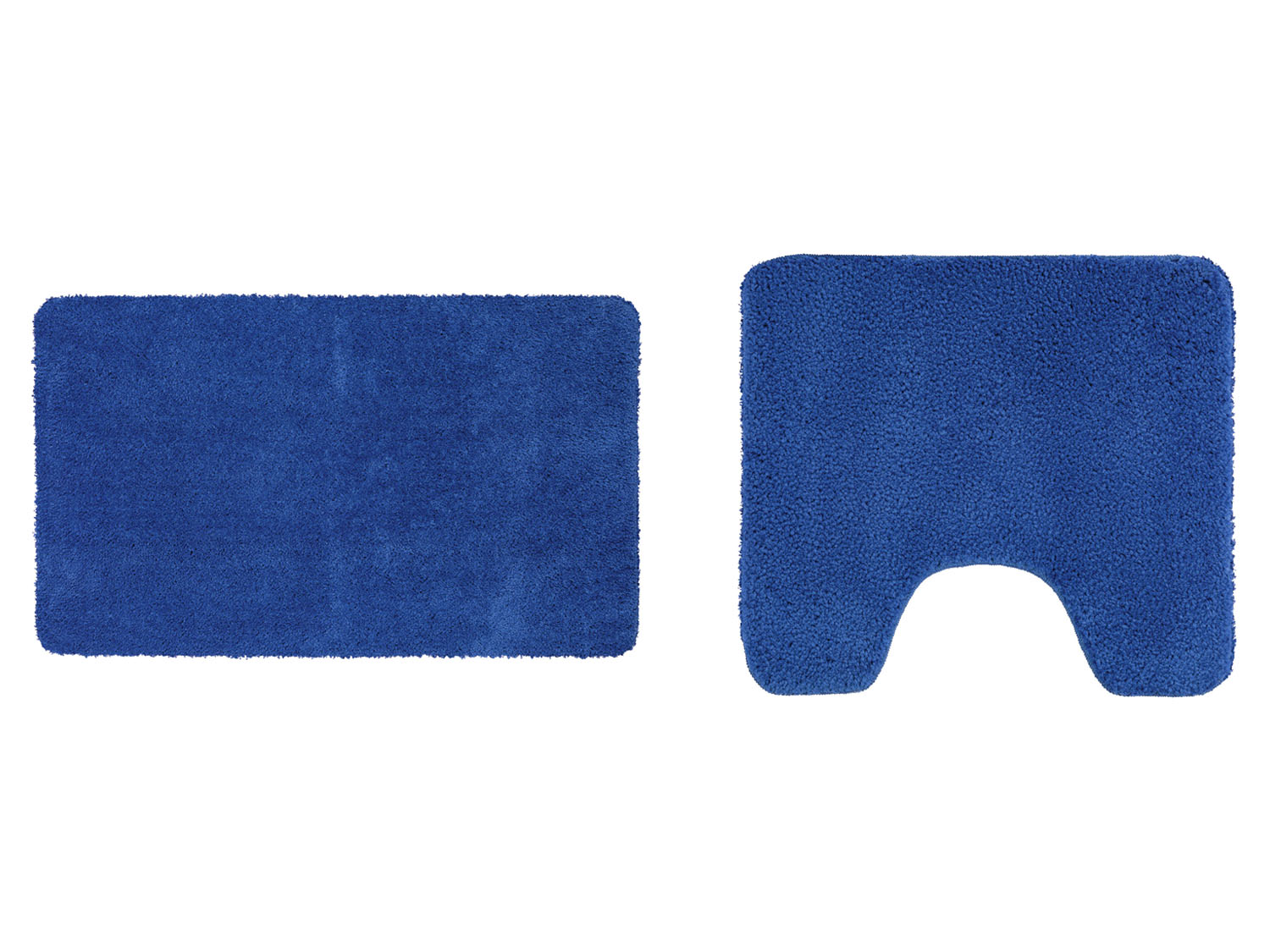Livarno home Zestaw łazienkowy, z mikrowłókna, zestaw 2 sztuki Z wycięciem pod WC, Niebieski