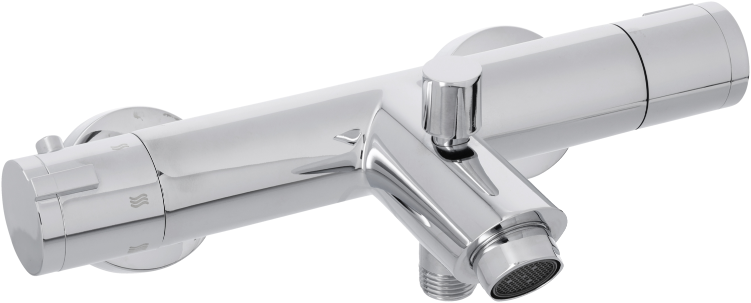 Livarno Armatura prysznicowa lub wannowa z termostatem Bateria wannowa chrom