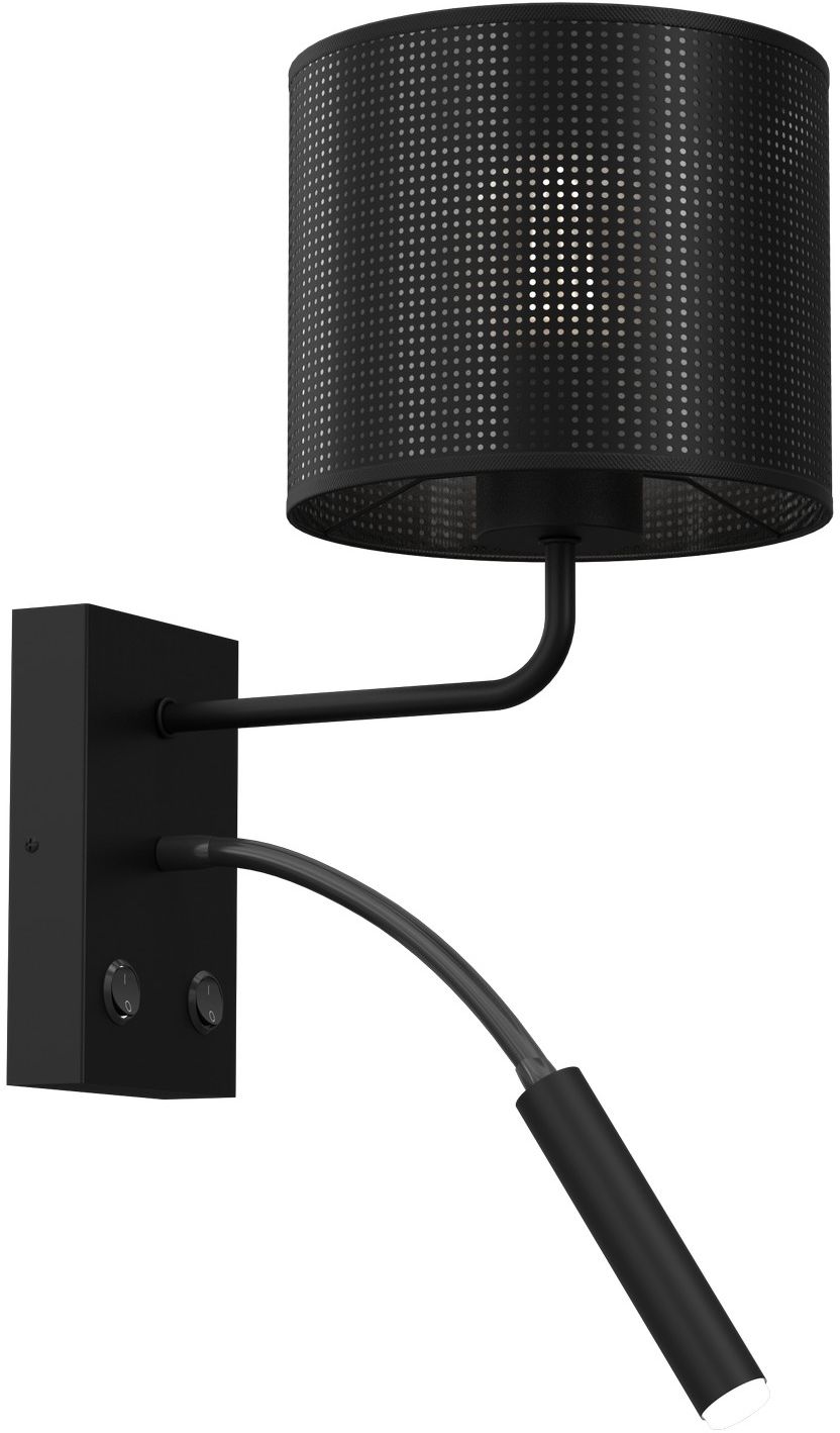 Darmowa Dostawa - Kinkiet 2x60 W czarny Luminex Loft Shade 5232