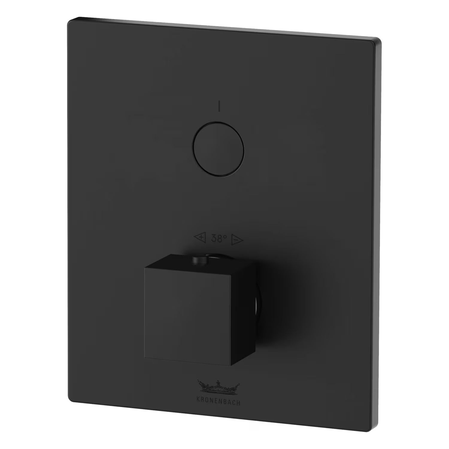 Darmowa Dostawa - Bateria prysznicowa podtynkowa z termostatem czarna Kronenbach Smart Push 19046001SM