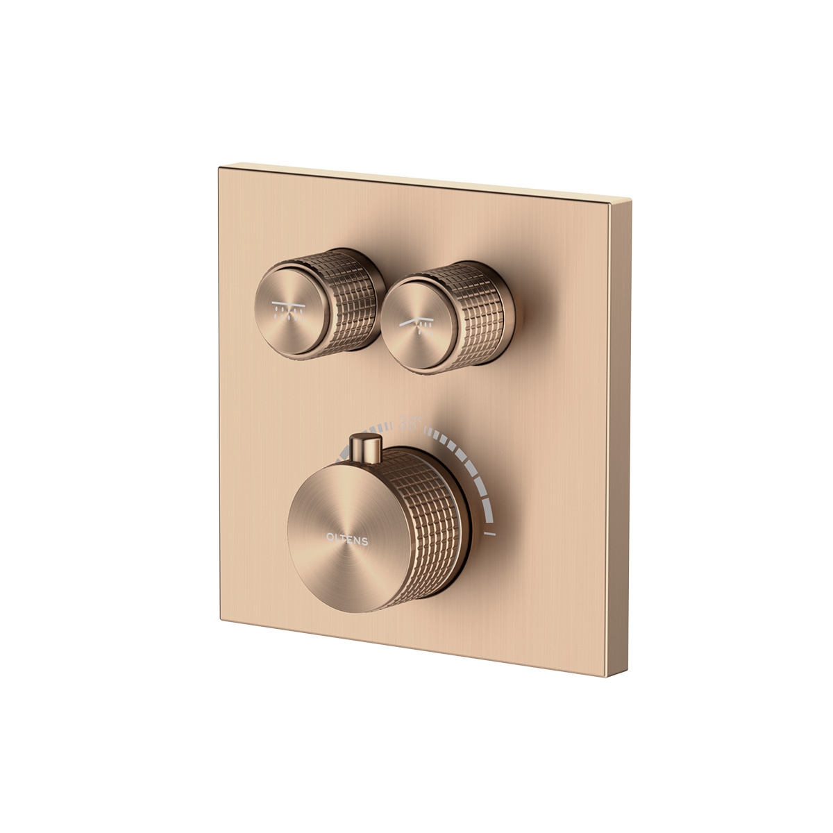 Darmowa Dostawa - Bateria wannowo-prysznicowa podtynkowa z termostatem miedź szczotkowana Oltens Onega 34602610
