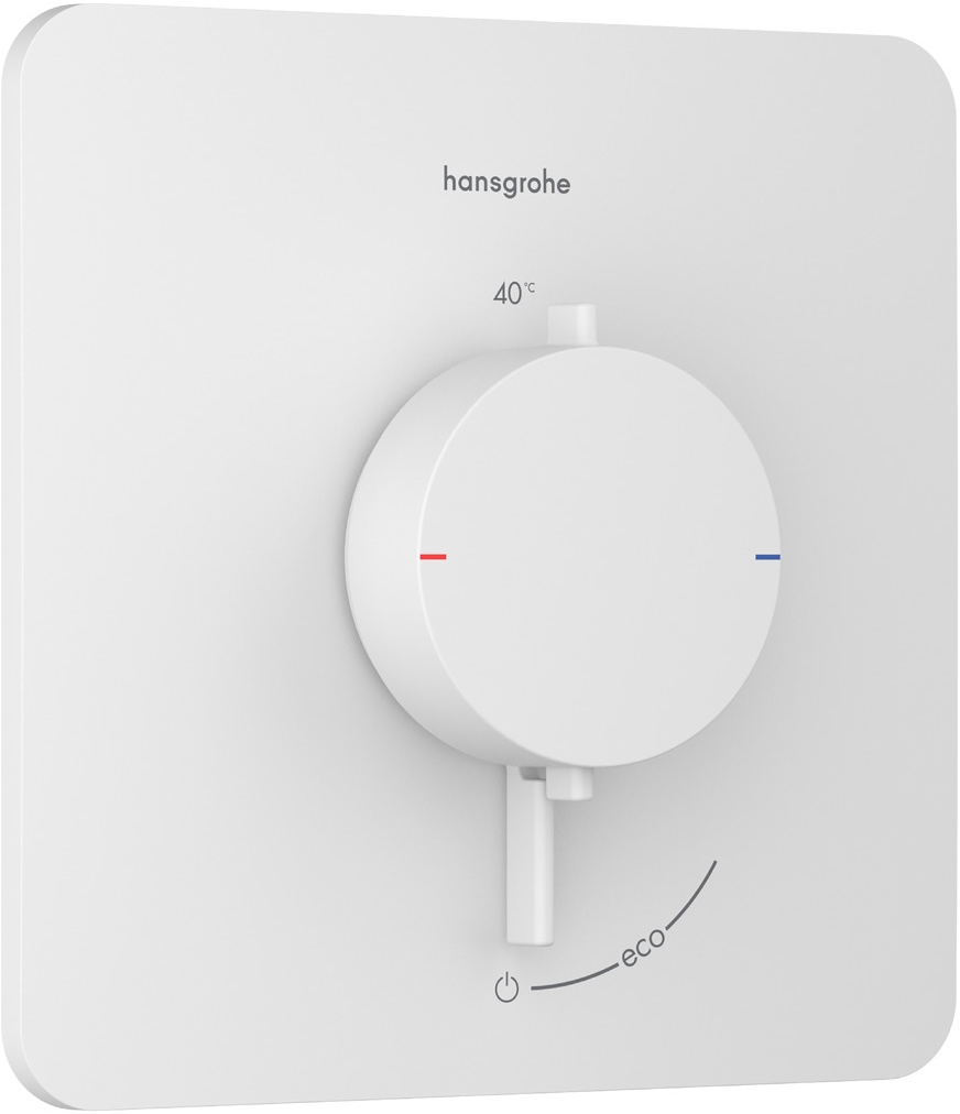 Darmowa Dostawa - Bateria prysznicowa podtynkowa z termostatem biała Hansgrohe Ecostat Comfort Q 33712700