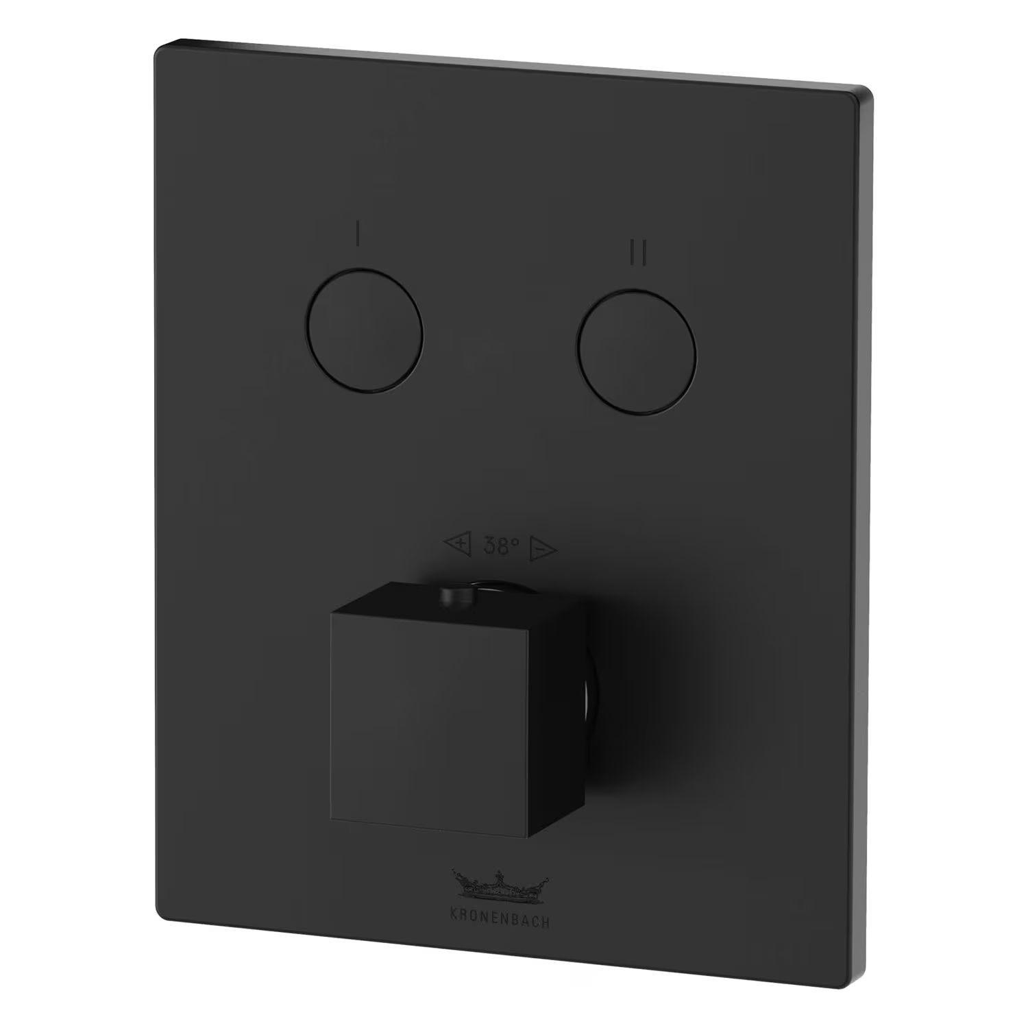 Darmowa Dostawa - Bateria wannowo-prysznicowa podtynkowa z termostatem czarna Kronenbach Smart Push 19046002SM