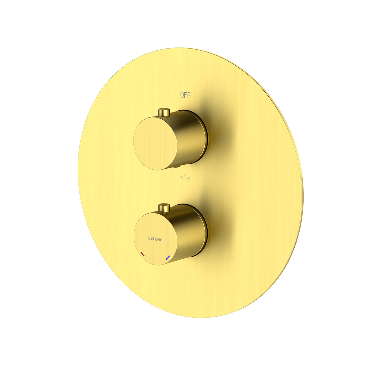 Darmowa Dostawa - Bateria wannowo-prysznicowa podtynkowa z termostatem złoty szczotkowany Oltens Katla 34600810