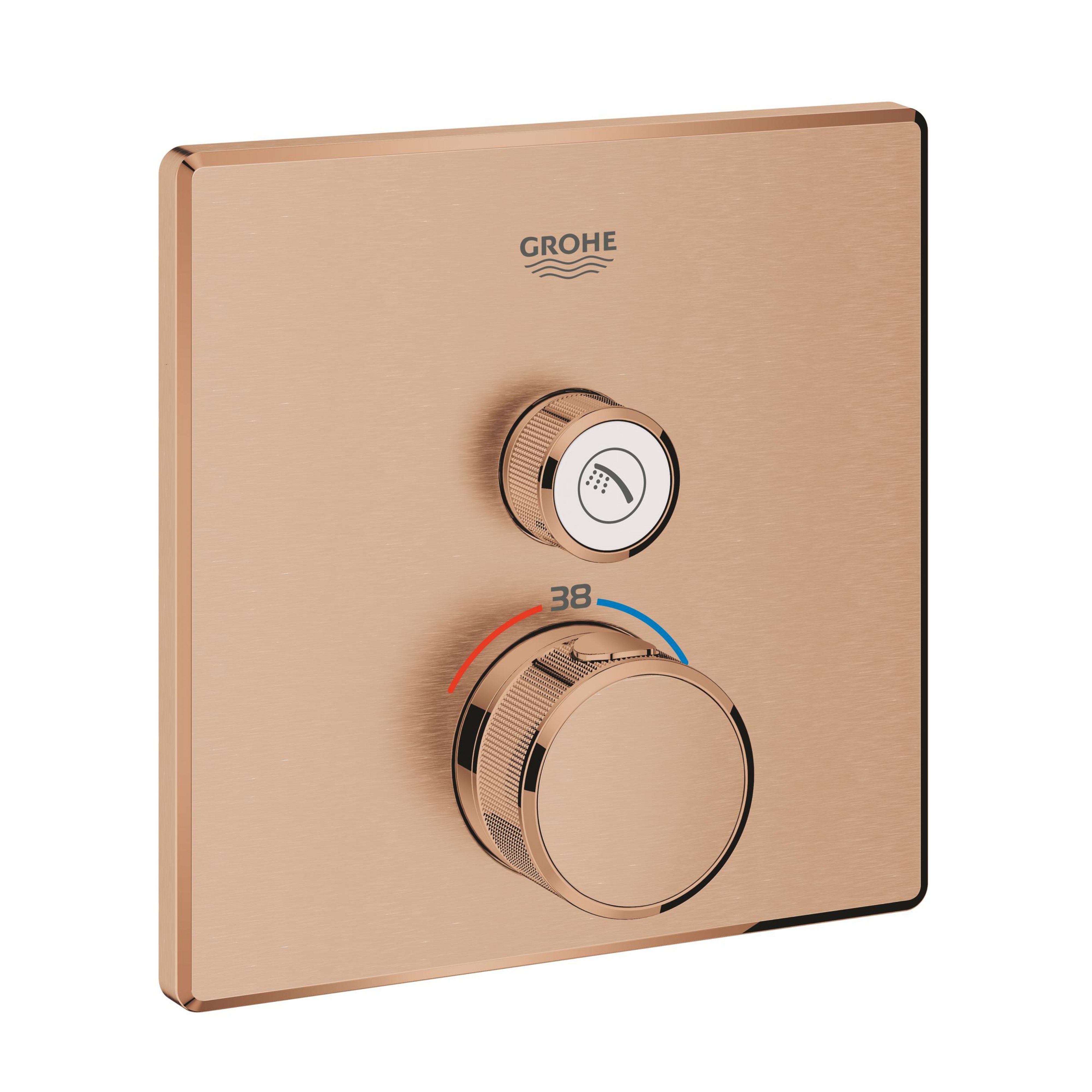 Darmowa Dostawa - Bateria prysznicowa podtynkowa z termostatem brushed warm sunset Grohe Grohtherm SmartControl 29123DL0