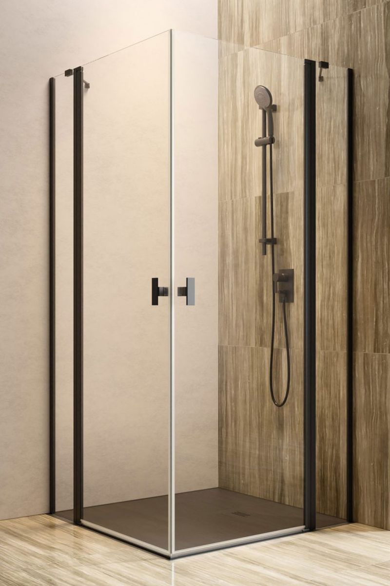 Darmowa Dostawa - Kabina prysznicowa część lewa 90x90 cm kwadratowa Radaway Nes Black KDD II 100850905401L