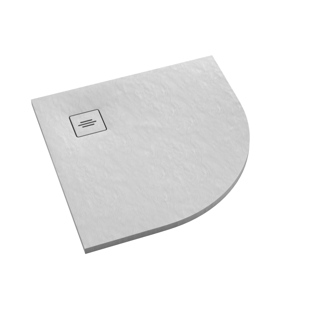 Darmowa Dostawa - Brodzik półokrągły 90x90 cm biały Schedline Protos White Stone 3SPP1O9090BSTM1BST