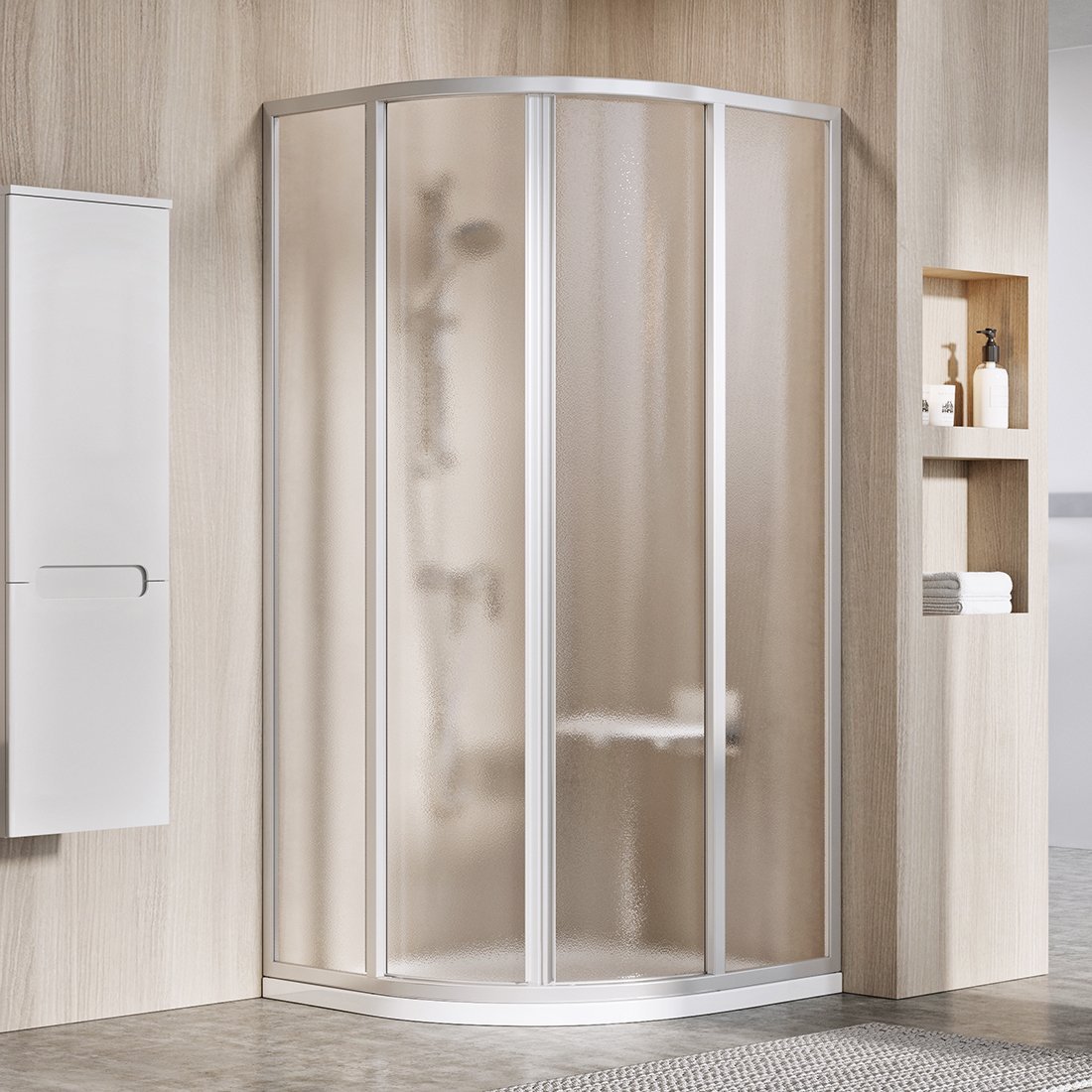 Darmowa Dostawa - Kabina prysznicowa półokrągła 80x80 cm Ravak Supernova 3114OU02ZG
