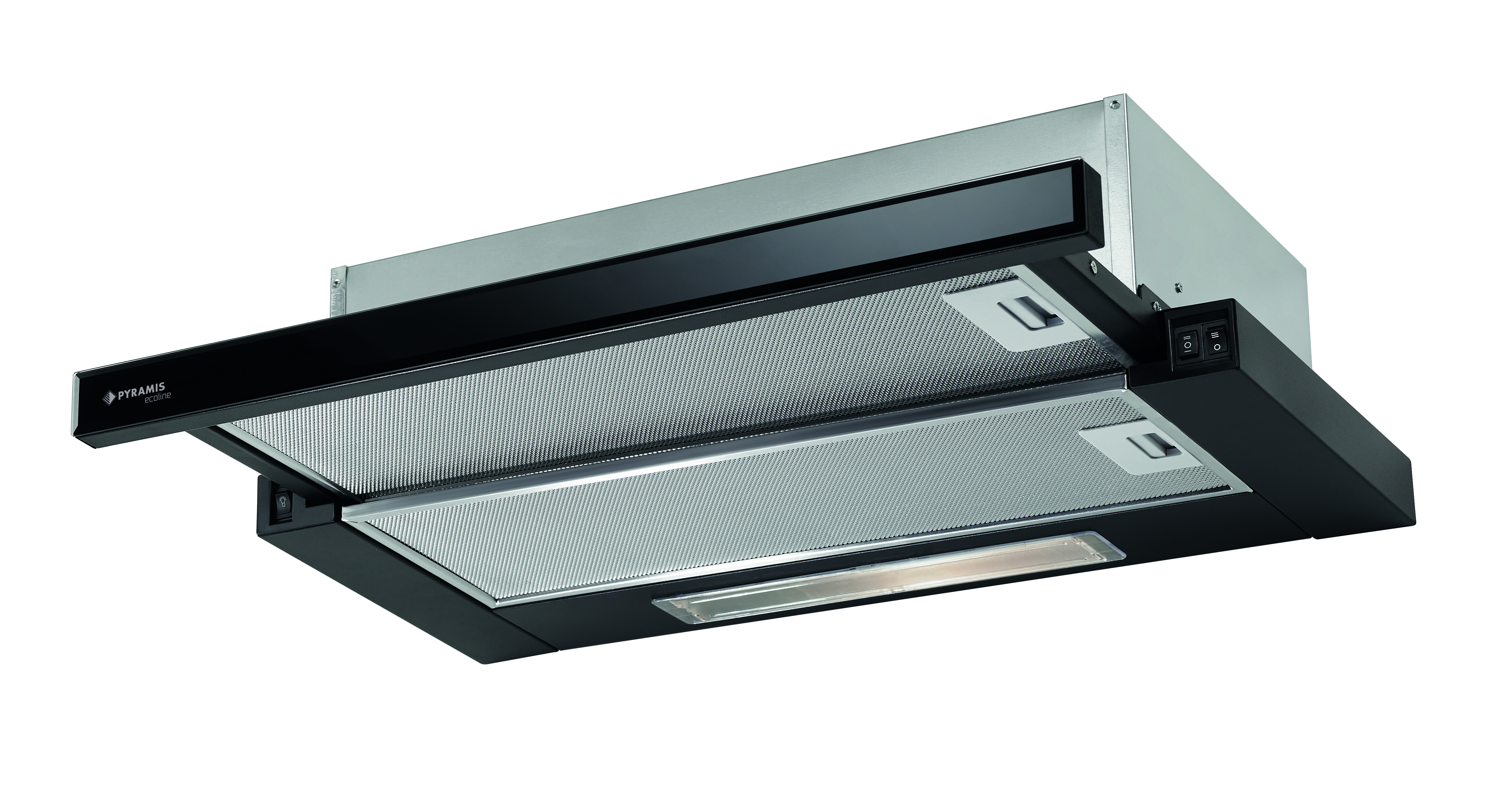 Darmowa Dostawa - Okap kuchenny 60 cm podszafkowy czarny Pyramis Sliding 065032801