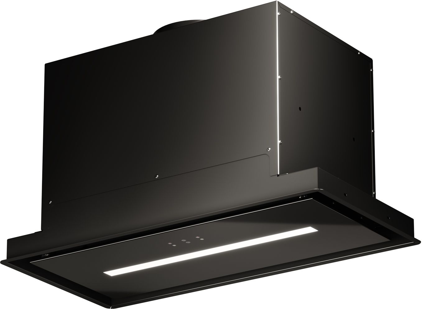 Darmowa Dostawa - Okap kuchenny 58 cm podszafkowy czarny Maan Helios OHEL60HGGCS3MCKSBSILEO