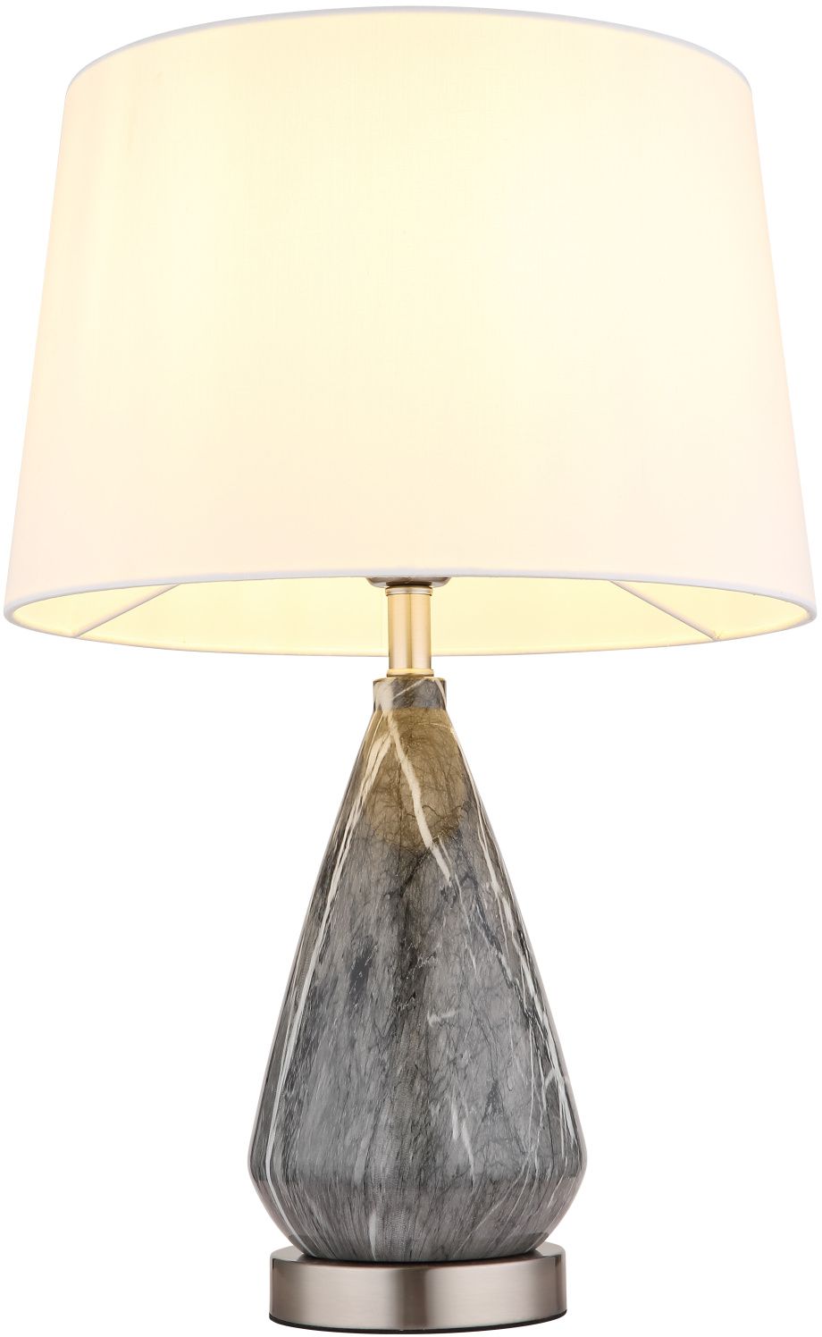 Darmowa Dostawa - Lampa stołowa 1x40 W biała-szara-nikiel Globo Lighting Kisa 24147W