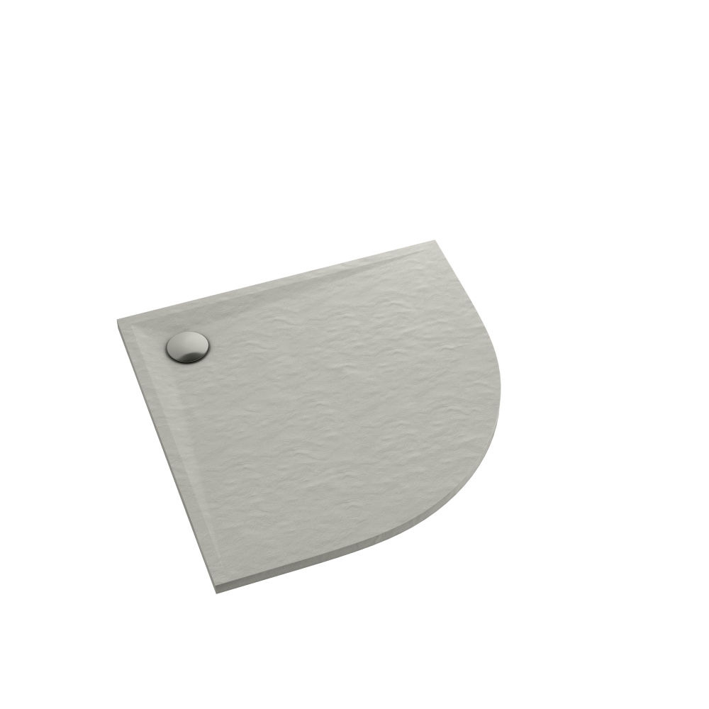 Darmowa Dostawa - Brodzik półokrągły 90x90 cm cement Schedline Libra Cement Stone 3SPL1O9090CTST