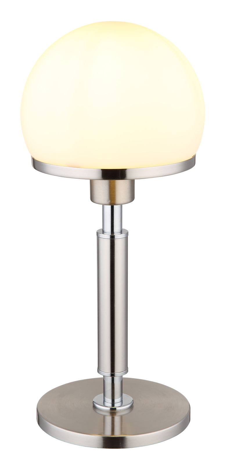 Darmowa Dostawa - Lampa stołowa 1x40 W biała-chrom-nikiel Globo Lighting Haku 21954C