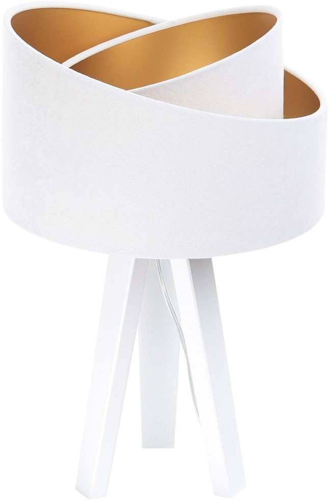 Darmowa Dostawa - Lampa stołowa 1x60 W biała-złota BPS Koncept Galaxy 060S062W