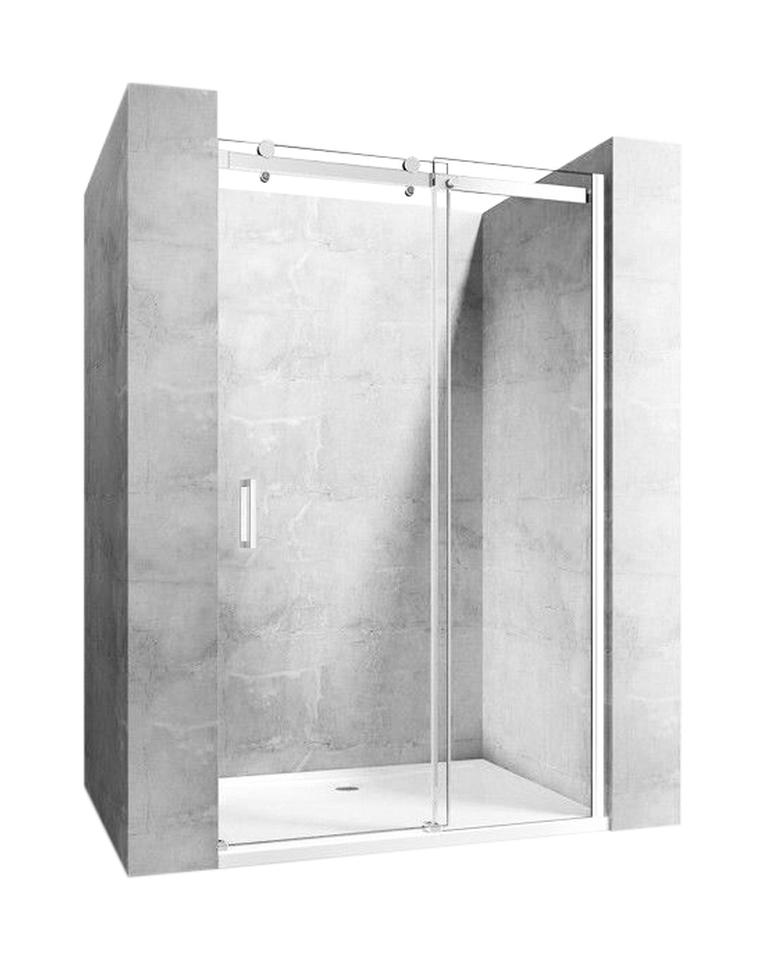 Darmowa Dostawa - Drzwi prysznicowe 120 cm rozsuwane do wnęki Rea Nixon-2 REAK5003