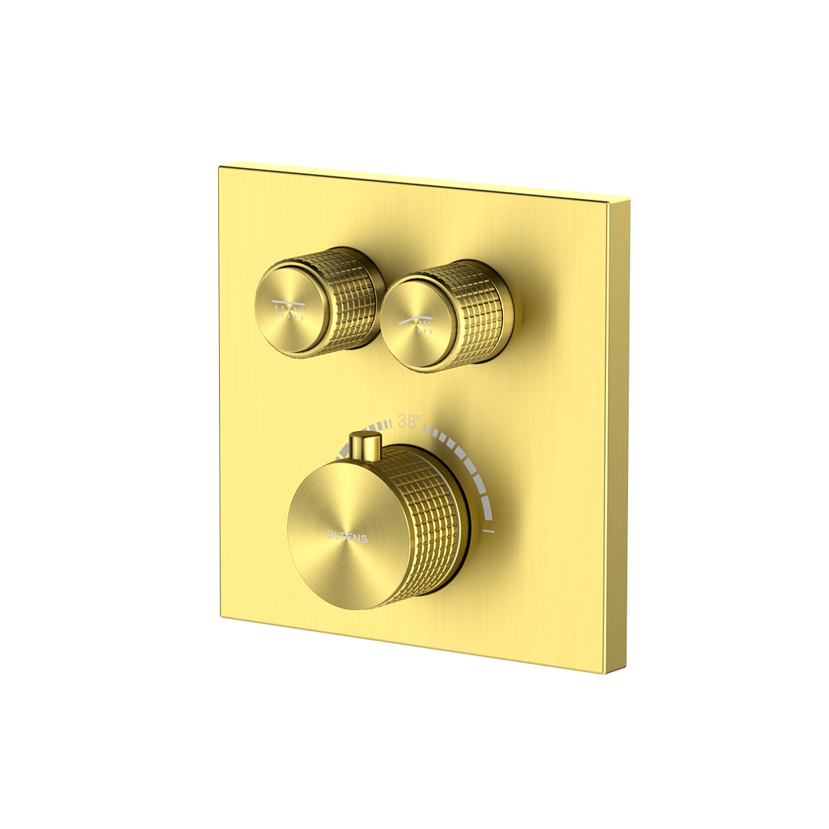 Darmowa Dostawa - Bateria wannowo-prysznicowa podtynkowa z termostatem złoty szczotkowany Oltens Onega 34602810