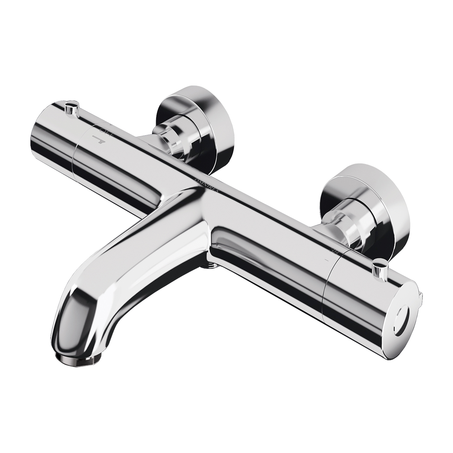 Darmowa Dostawa - Bateria wannowo-prysznicowa ścienna z termostatem chrom Omnires Y Y1236NCR