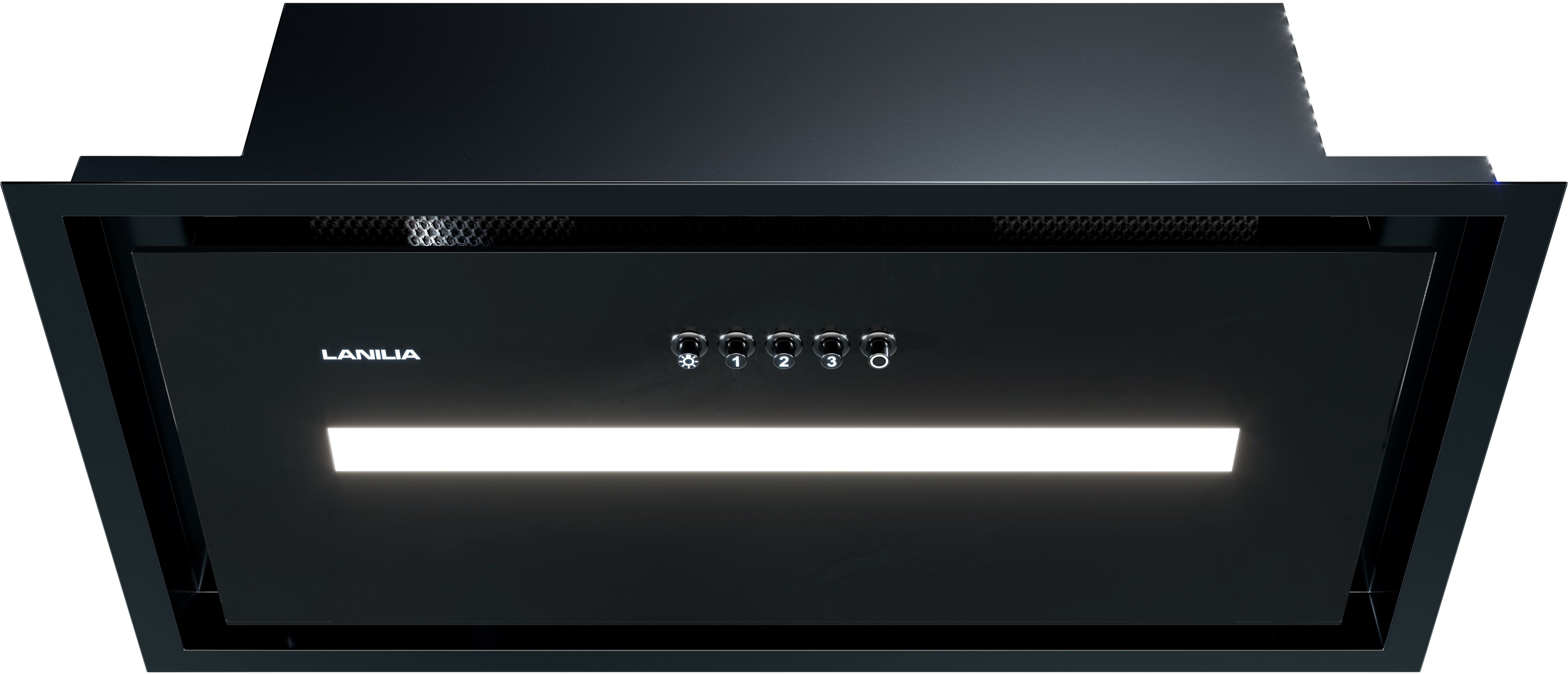 Darmowa Dostawa - Okap kuchenny 60 cm podszafkowy czarny Lanilia Lamezo LAMEZO601BLACKTZ11