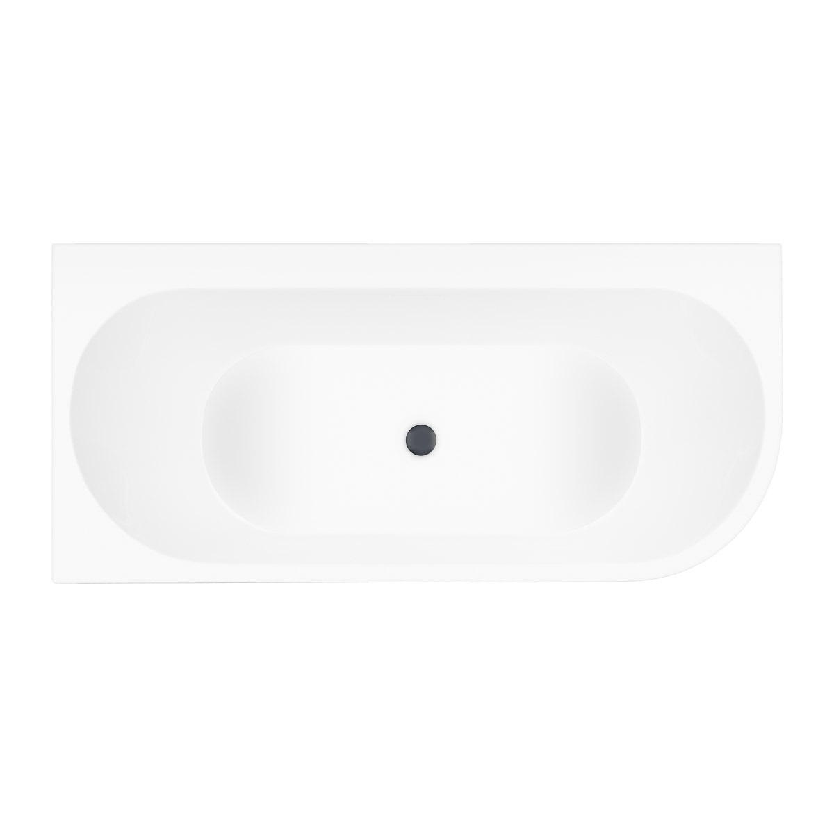 Darmowa Dostawa - Wanna narożna 170x80 cm prostokątna biała Oltens Hulda abset6893