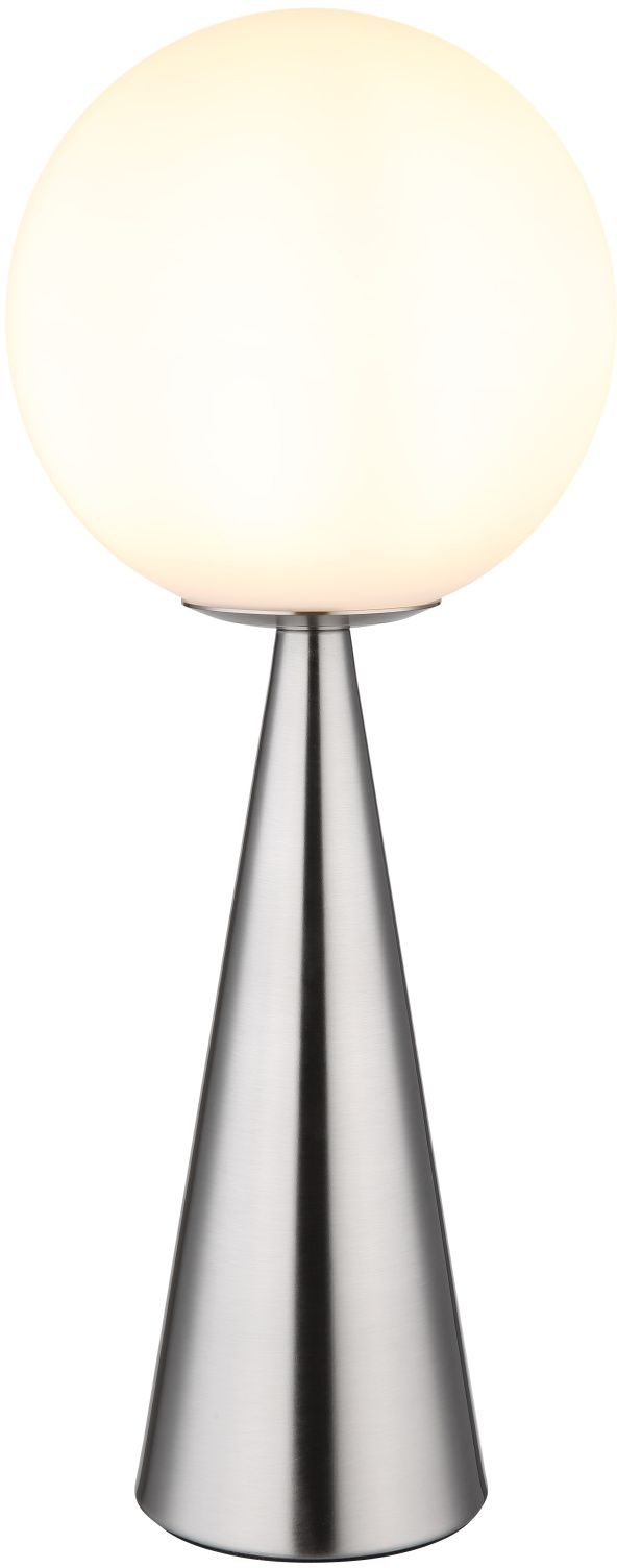 Darmowa Dostawa - Lampa stołowa 1x40 W biała-nikiel Globo Lighting Polina 21031N