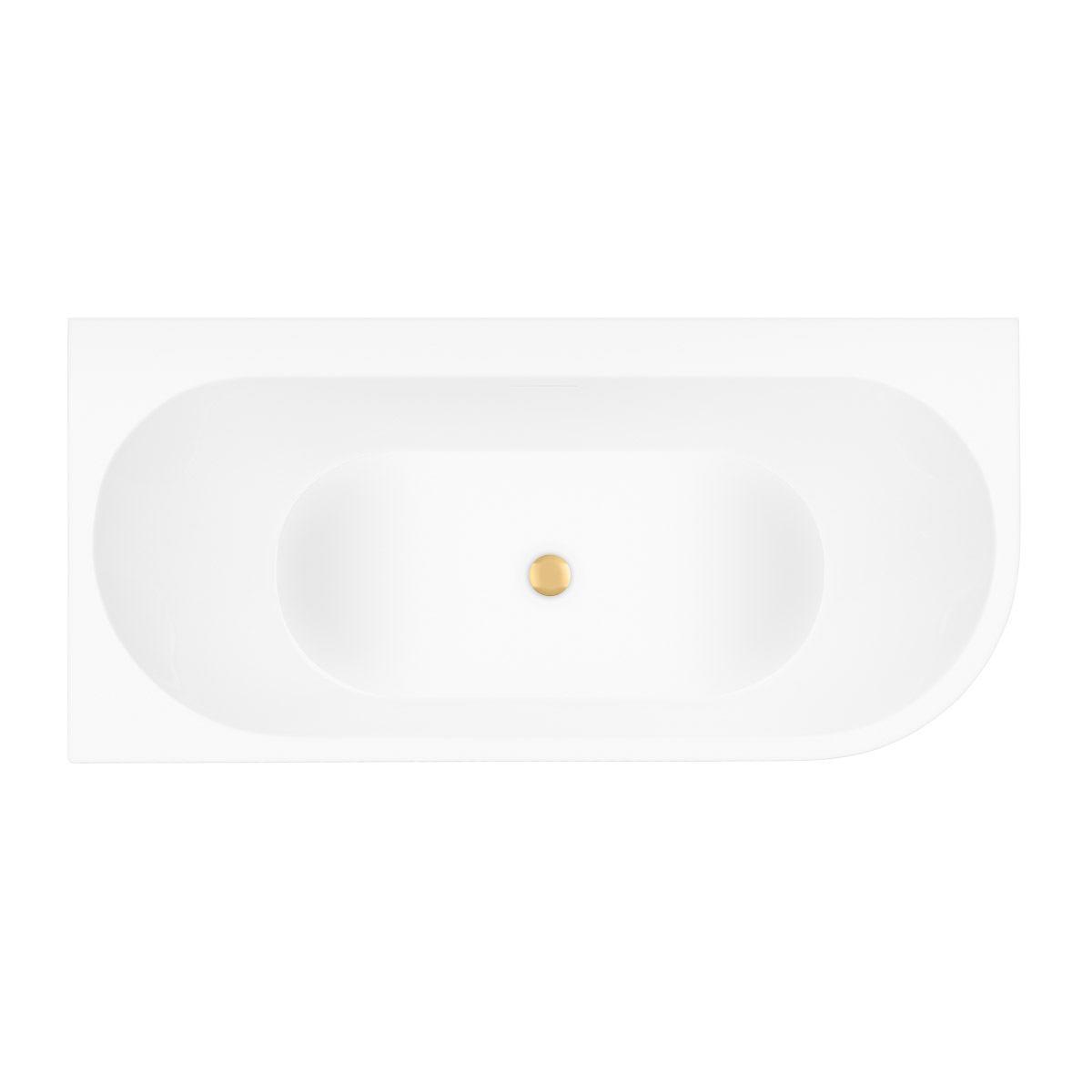 Darmowa Dostawa - Wanna narożna 160x75 cm prostokątna biała Oltens Hulda abset6865