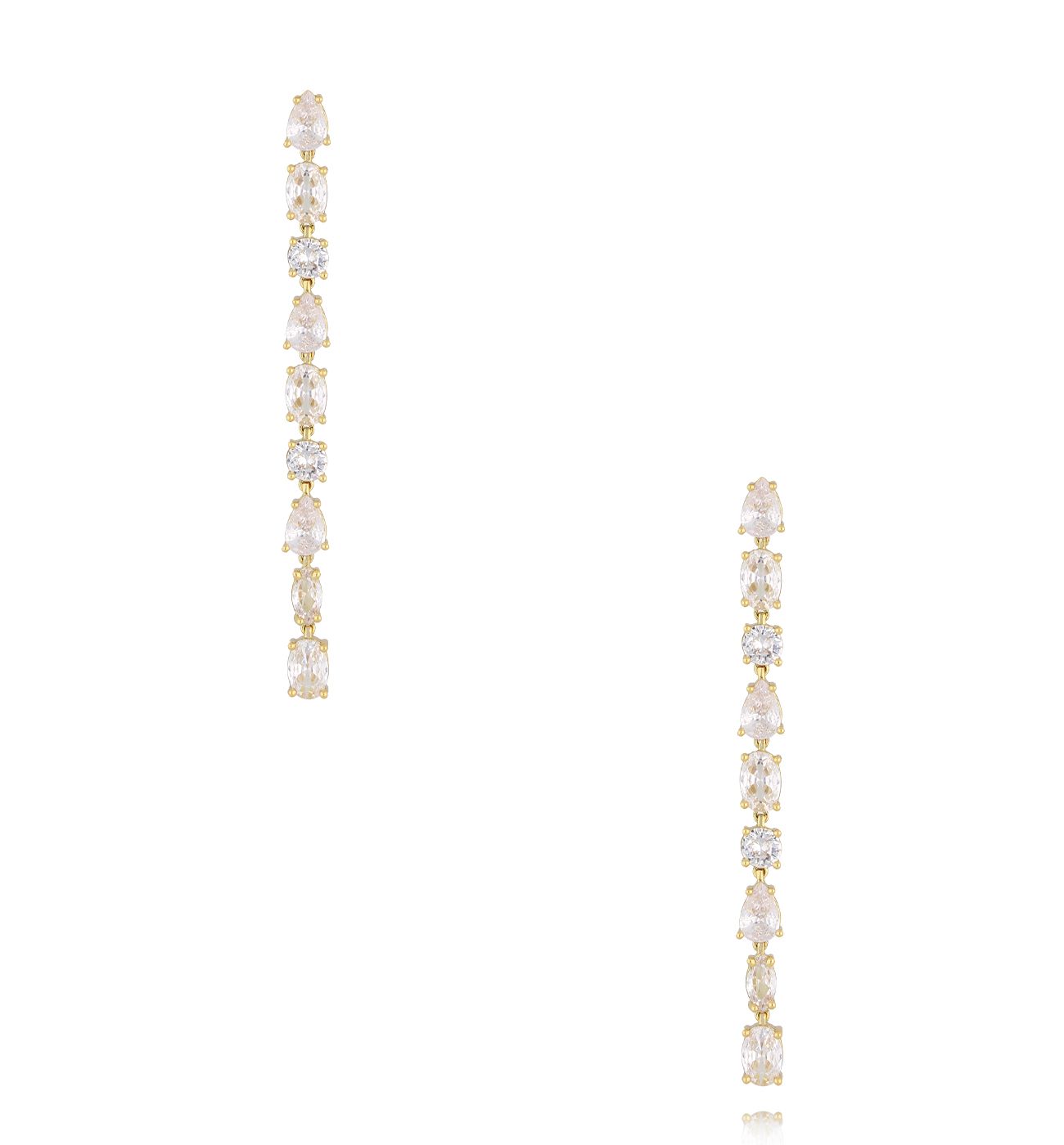 Kolczyki długie z cyrkoniami KSS2172