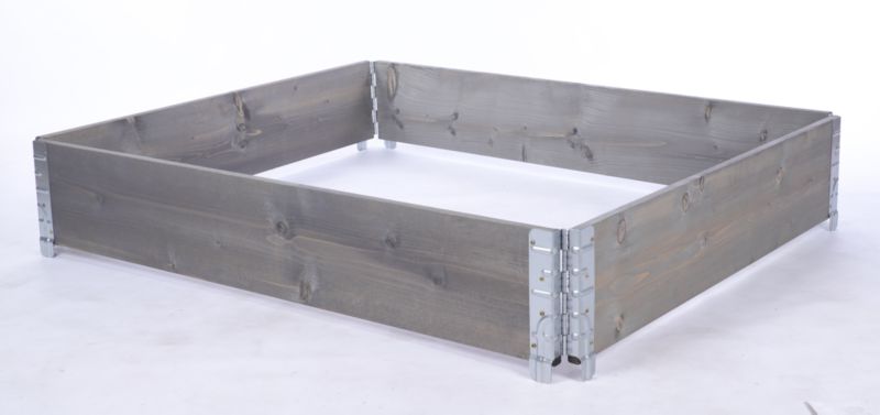 Nadstawka paletowa MODO24 impregnowana szara do grządki i zielnika 120 x 100 cm 3 szt.