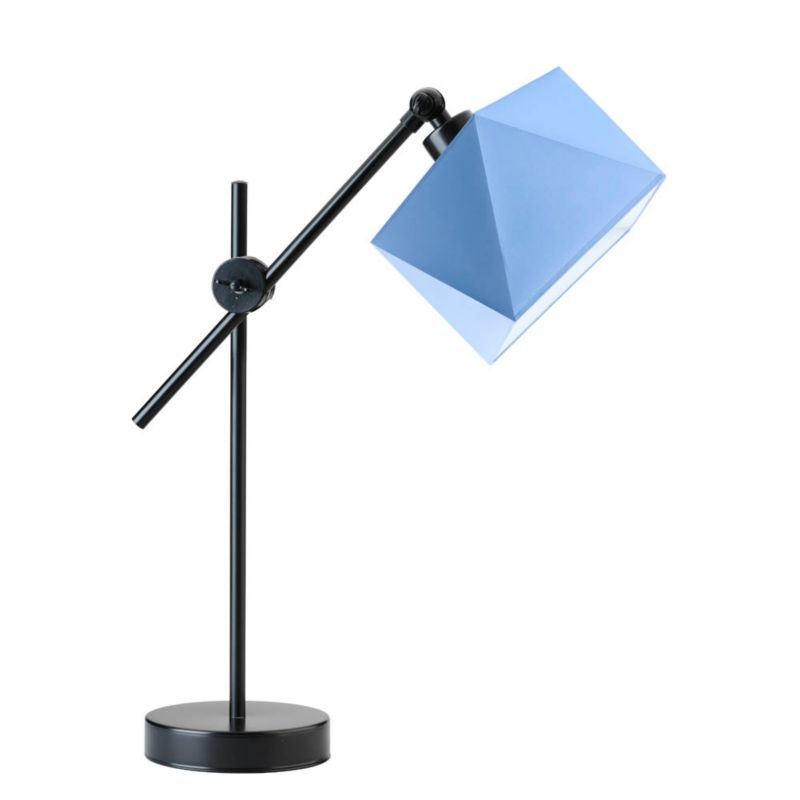 Lampka Nocna Volta Light Factory Modern Abażur Niebieski Diament 1xE27 1szt.