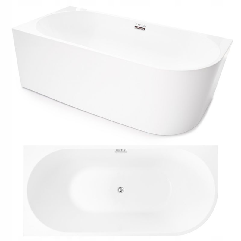 Wanna Corciano Wolnostojąca Narożna Lewa Pula 160x75 Przyścienna Biała 1szt.